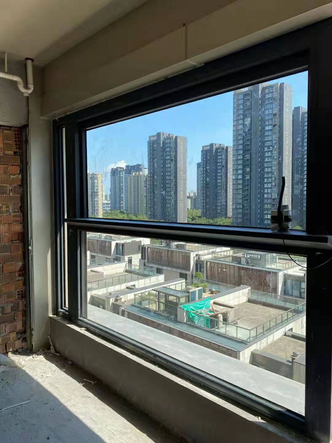 智能自动电动升降封阳台窗断桥铝门窗封窗定制铝合金窗户全景窗