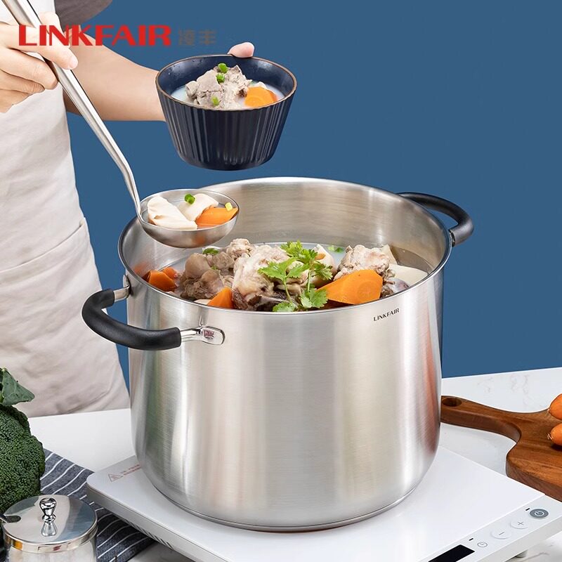 凌丰钢爵多功能压力锅微压锅汤锅大容量家用电磁炉通用燃气