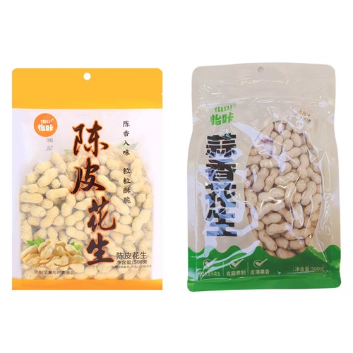 怡咔陈皮花生香酥脆带壳花生蒜香味500g炒货年货休闲零食下酒菜