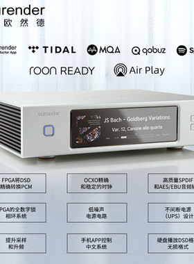 Aurender/欧然德N20 串流数播DSD硬盘网络音乐播放器MQA服务器NAS