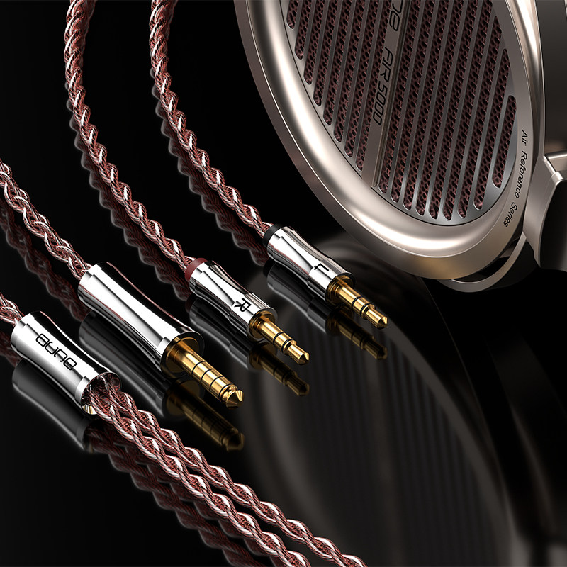 aune AR3金雕耳机音频线6N单晶铜hifi发烧大耳机无损4.4mm平衡线