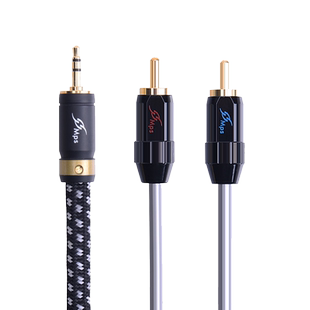 MPS X-5/7/9Leopard AUX音频线电脑接音箱3.5一分二转双莲花