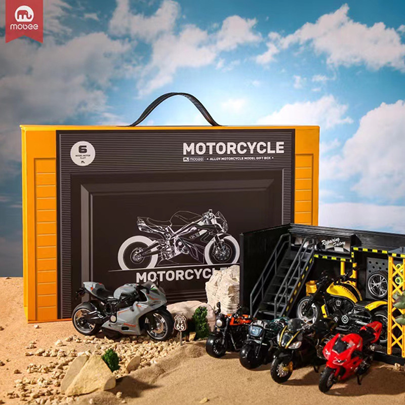 Mobee儿童摩托车礼盒6辆套装9玩具7回力5滑行机车8岁男孩生日礼物