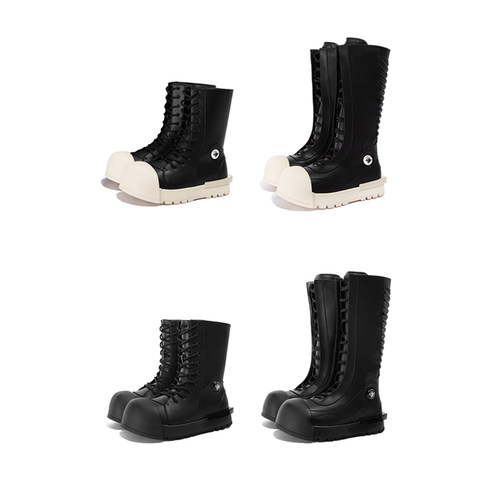 R/F  “Ironclad beetle ”PU Boots 皮面黑壳靴   CORTIS同款