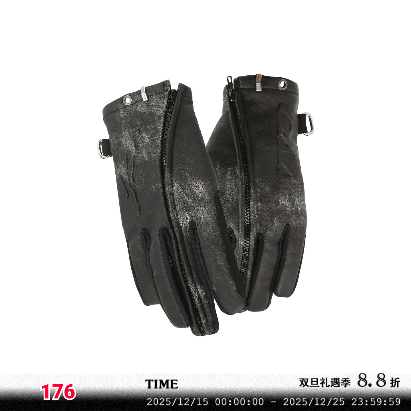 FVVO秋冬pu朋克洗水手套