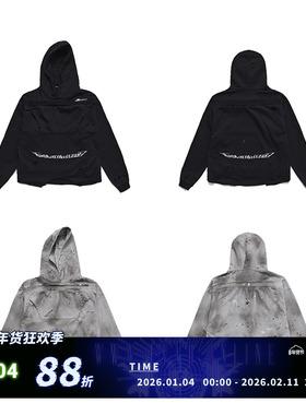 FVVO Dirty washed Flip pocket ripped 翻转口袋脏洗破洞卫衣