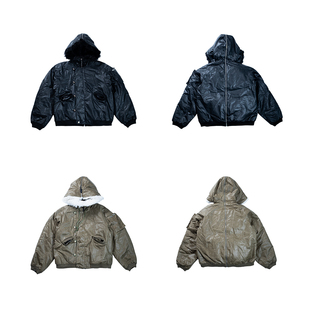 FVVO N2-B  Fur  Collar BomberJacket  毛领棉服夹克