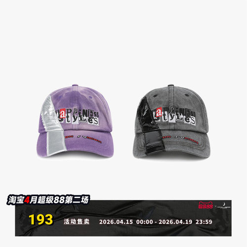 FVVO原创水洗做旧刺绣鸭舌帽