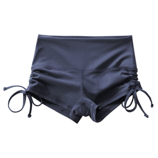 夏季抽绳瑜伽短裤女跑步防走光运动二分裤普拉提外穿性感健身热裤