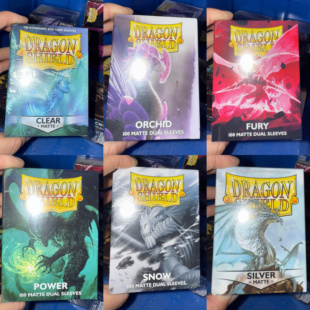 龙盾100张66*91透明磨砂卡套牌套PTCG宝可梦万智牌符文战场