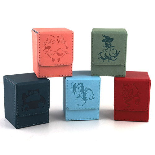 宝可梦卡盒PTCG集换式牌盒磁吸PU收纳盒