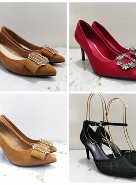 卡迪娜断码清仓水钻方扣高跟鞋kl81507 kl81536 km81518 kl81570