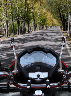 架子摩托车挡风玻璃风挡适用豪爵铃木150本田125前挡风板通用改装