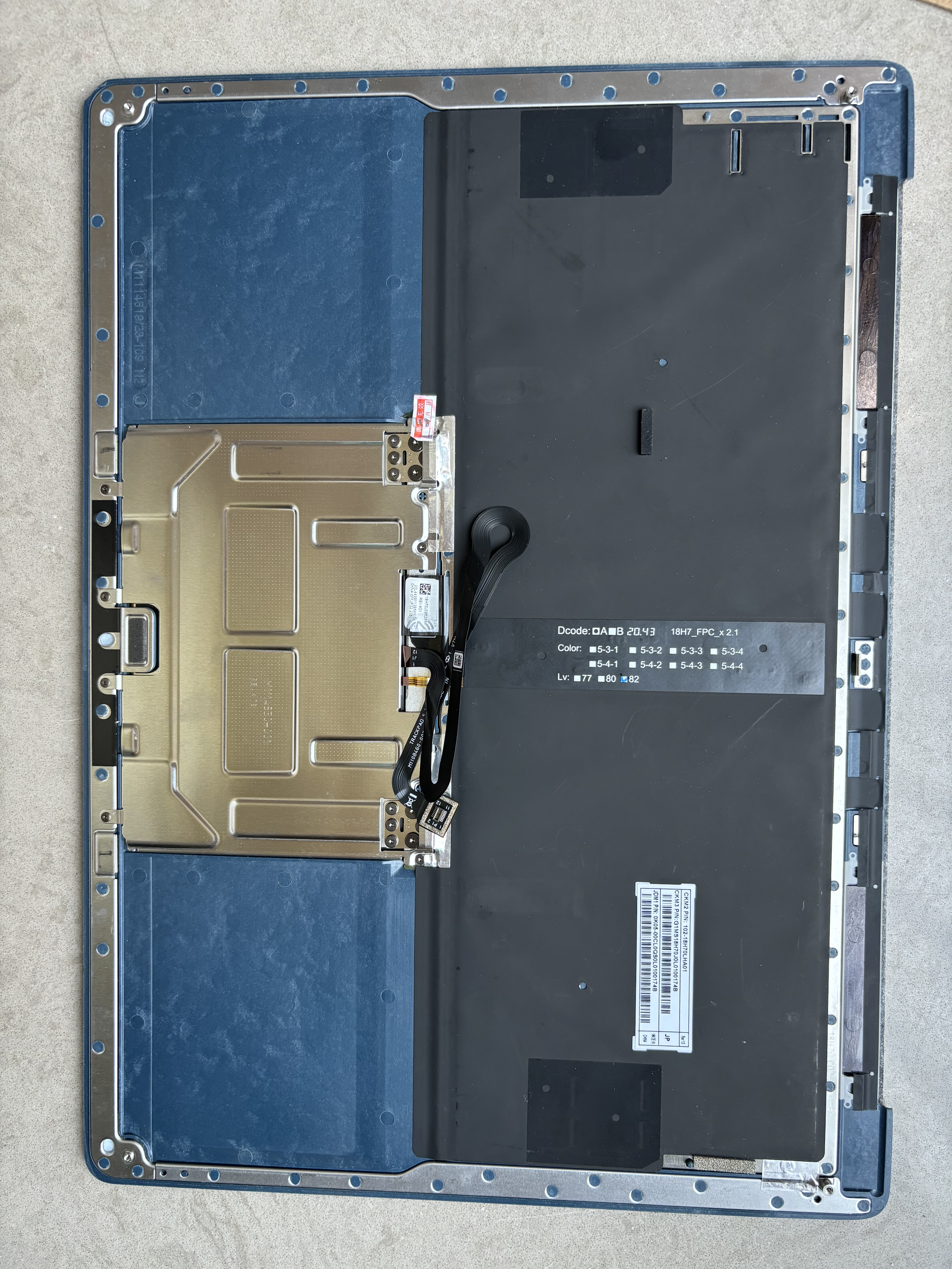 适用微软surface laptop 3 4 键盘总成 c壳键盘日文黑色原装