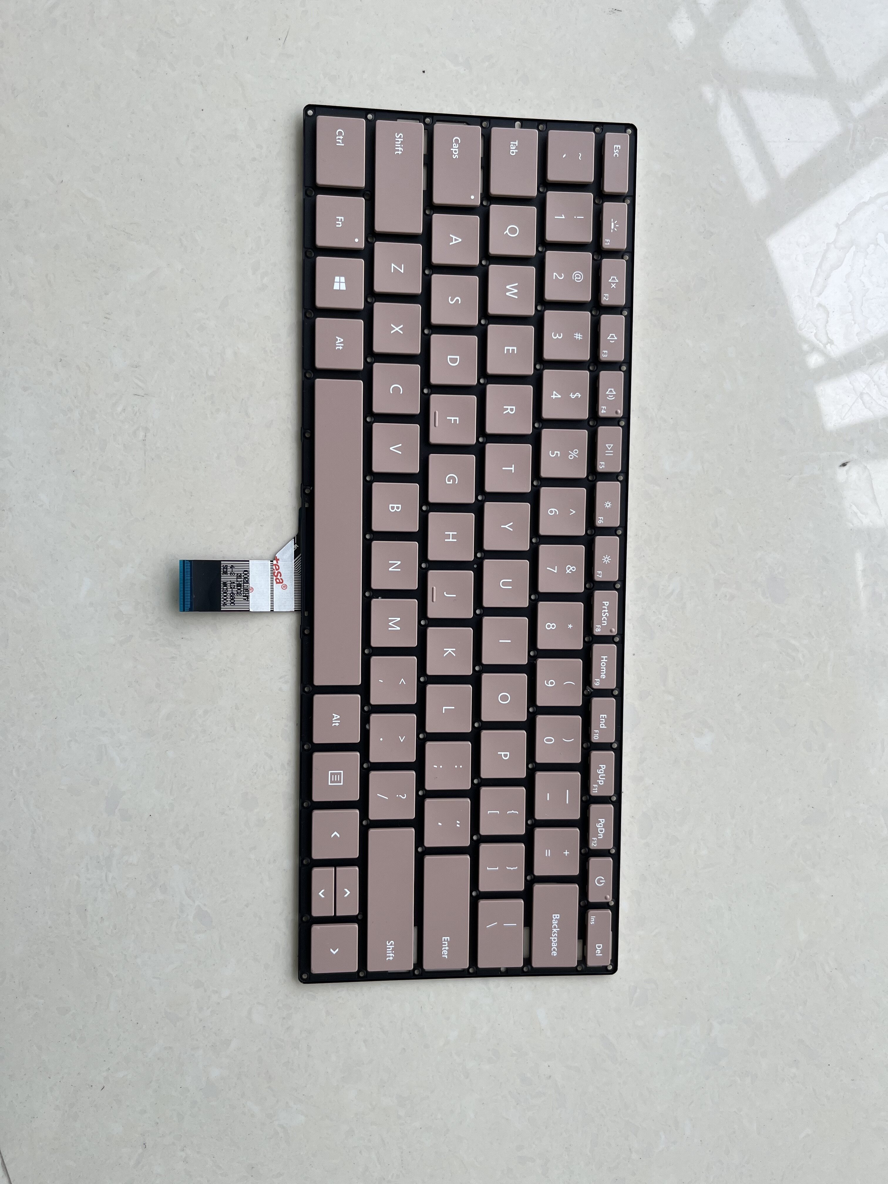 Surface  laptop 3 4 5 1950 1868  键盘 金粉色 原装全新