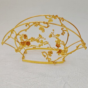 亿铜饰品 DIY 宋制花形山口冠 金枝玉叶冠 纯铜古风发冠汉服配饰