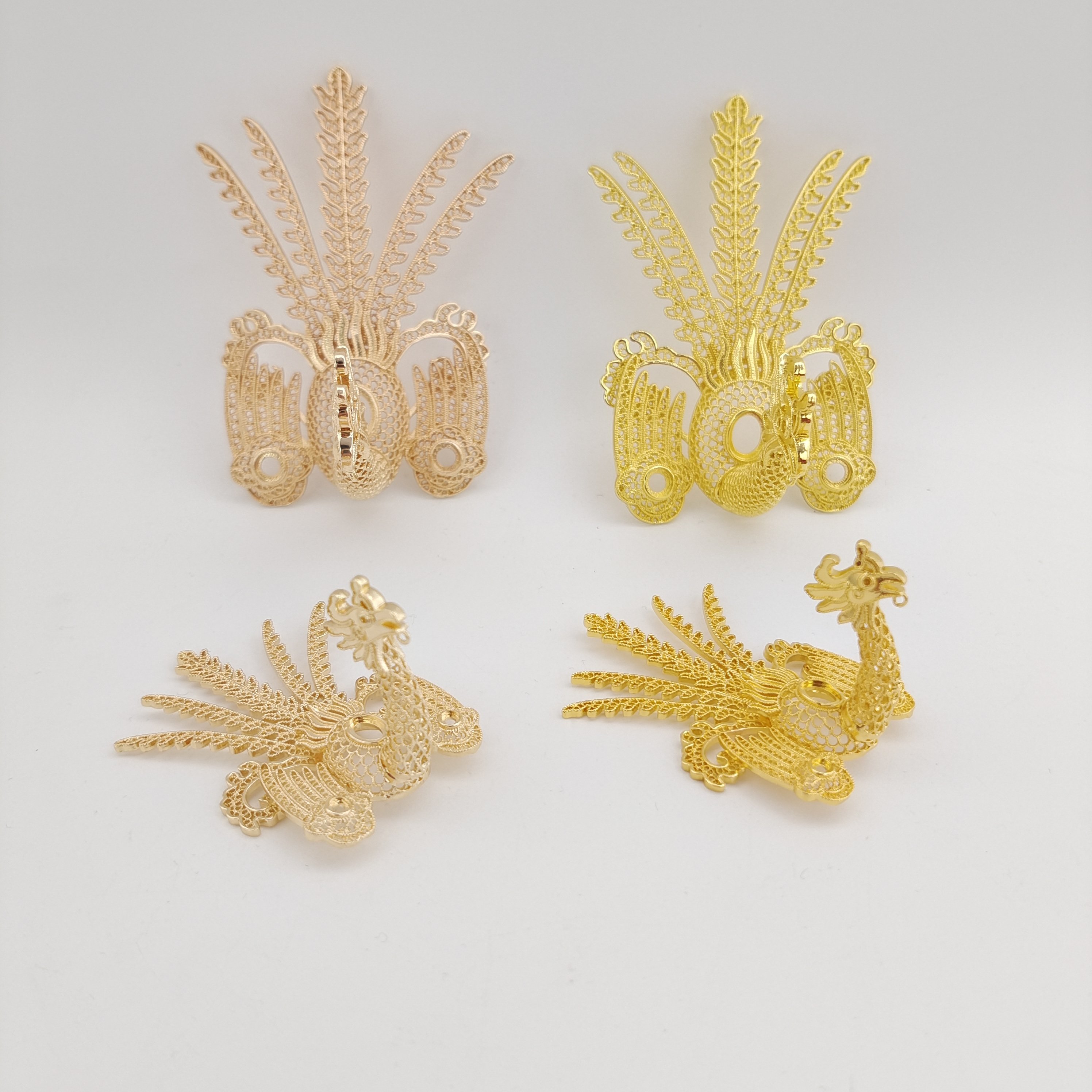 凤冠头饰头饰纯铜电泳保色