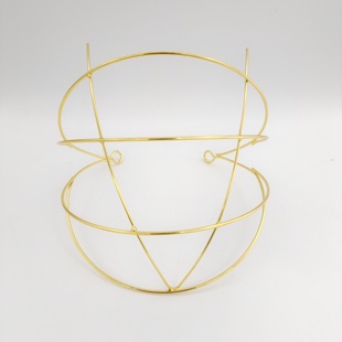 宫廷凤冠骨架 DIY纯铜电泳保色 发冠底座 新娘头饰 大发冠架子