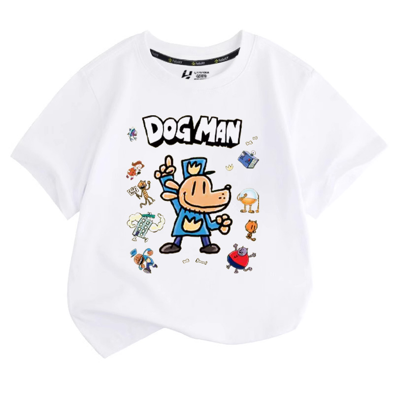 神探狗狗儿童纯棉短袖男女童夏季