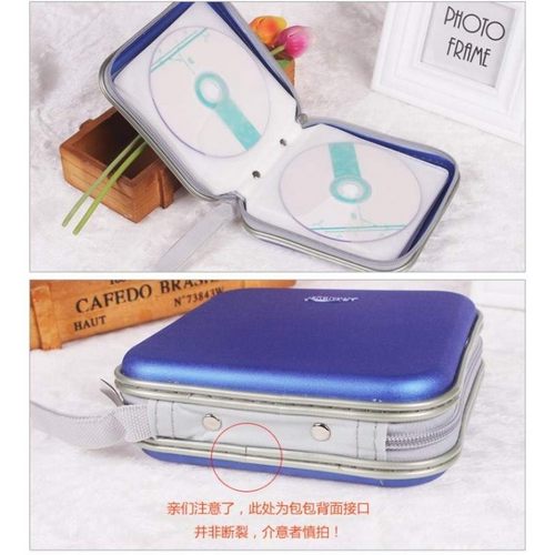 耐用可爱学习套包歌碟光碟盒收纳盒光碟收集包蓝色包装包袋CD盒容