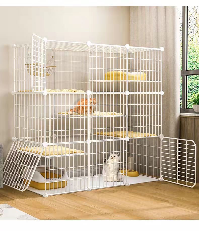 新款猫笼网片diy配件自由组合加大空间DIY大空间猫窝别墅大号兔笼