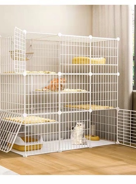 新款猫笼网片diy配件自由组合加大空间DIY大空间猫窝别墅大号兔笼