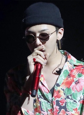 权志龙同款AMBUSH简约圆形太阳眼镜偏光男女通用黑色遮阳墨镜潮