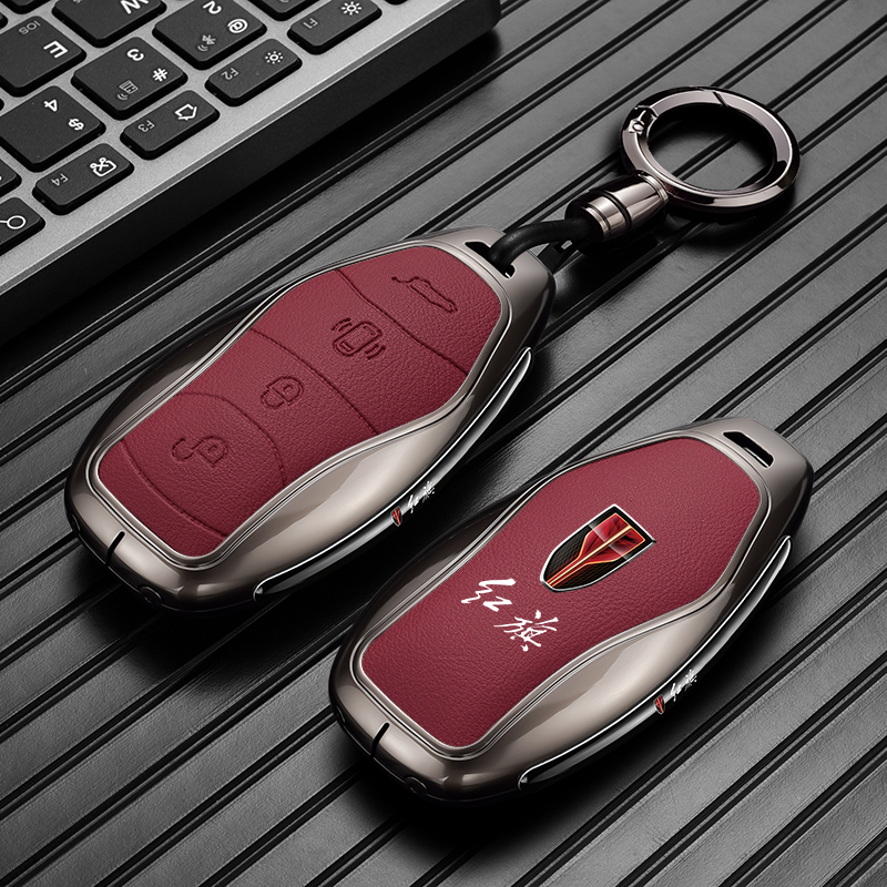 26款红旗hs5/hs6phev车钥匙套壳