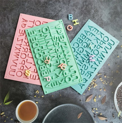 硅胶巧克力模烘焙糖果字母