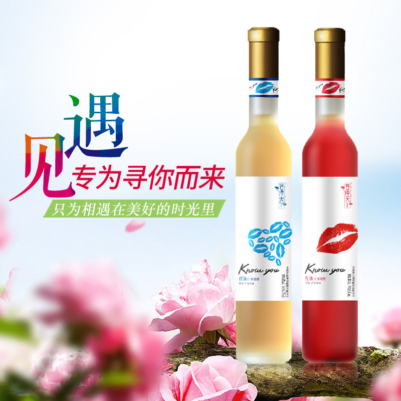 山东青岛大泽山高氏庄园 红颜蓝颜 葡萄酒375ml一瓶 女士果酒