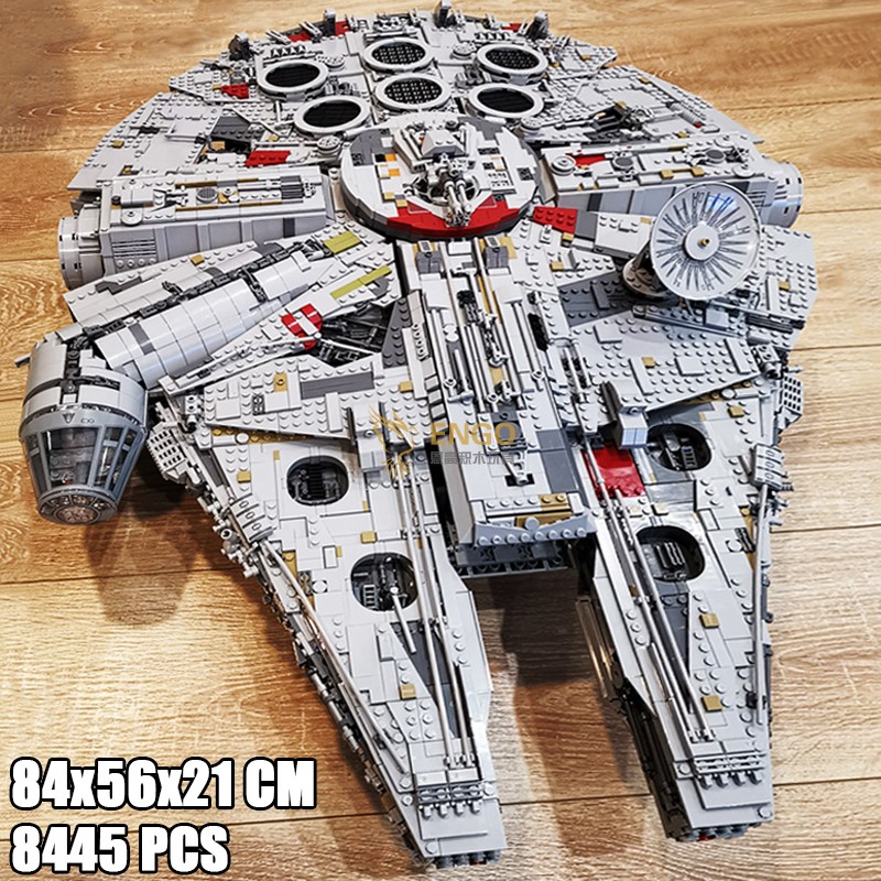 1比1星球大战巨大型千年隼号大型飞船成人拼装玩具拼图中国积木