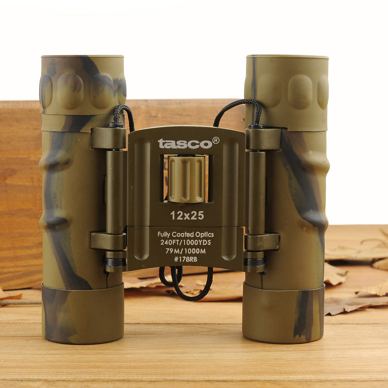 【源头工厂】12x25迷彩双筒小巧便携 高倍高清双筒望远镜