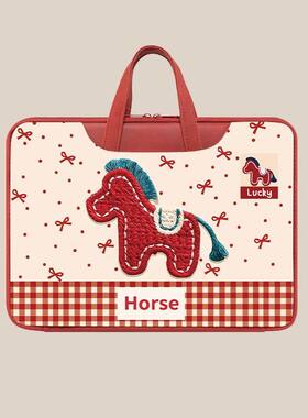 新款马年电脑包防水大学生14寸适用16.1/15.6大容量防摔