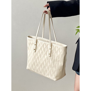 2025新款 女包高级感上课通勤大容量托特包百搭手提单肩大包