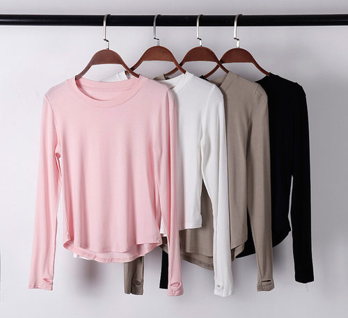 舞蹈练功服女套指修身训练服装