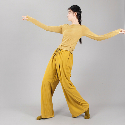 男女款宽松显瘦舞蹈阔腿练功长裤