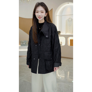 R H 【悠闲派】2025春季新款复古时尚休闲设计师款棉衣外套24005