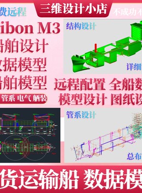 Tribon M3 2万吨散货运输船数据模型带全船设计资料远程配置服务