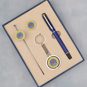 国防科技大学纪念品金属校徽书签钥匙扣签字笔套装学生文创礼品定