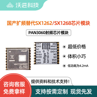 PAN3060 433 868 915M远距离 替代lora无线射频模块国产IC