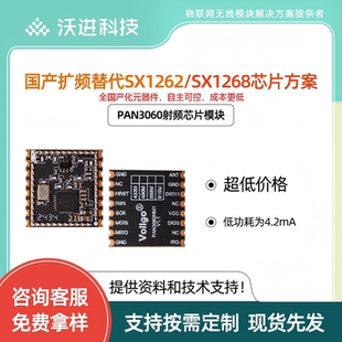 超高性价比PAN3060低功耗lora无线模块兼容SX1262/1268/1278 射频