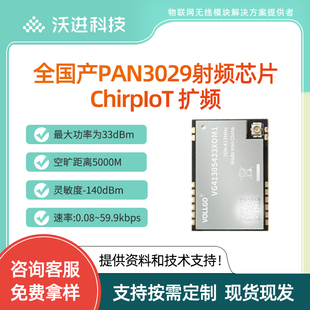 国产PAN3029大功率远距离ChirpIOT双向收发模块433无线射频模块