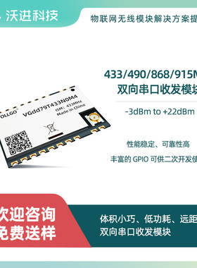 lora 433\470\868\915MHZ低功耗LLCC68串口透传模块无线组网模块