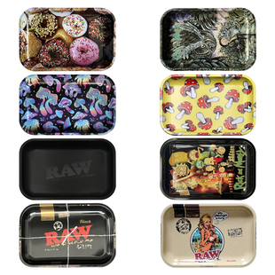 大号RAW金属托盘马口铁收纳盘手卷醒草手卷丝操作盘 Rolling Tray