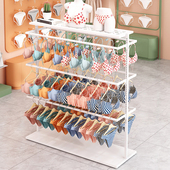 睡衣收纳架泳装 女装 店短裤 文胸架中岛可调节童装 陈列架 店内衣内裤