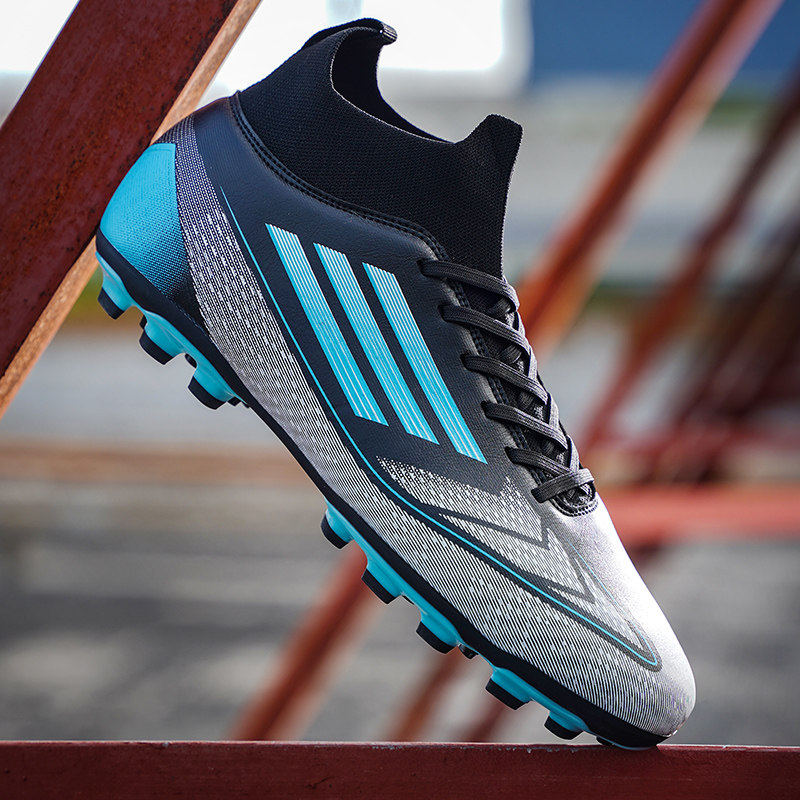 C罗刺客梅西高帮男女足球鞋儿童学生TF碎钉训练成人AG长钉青少年