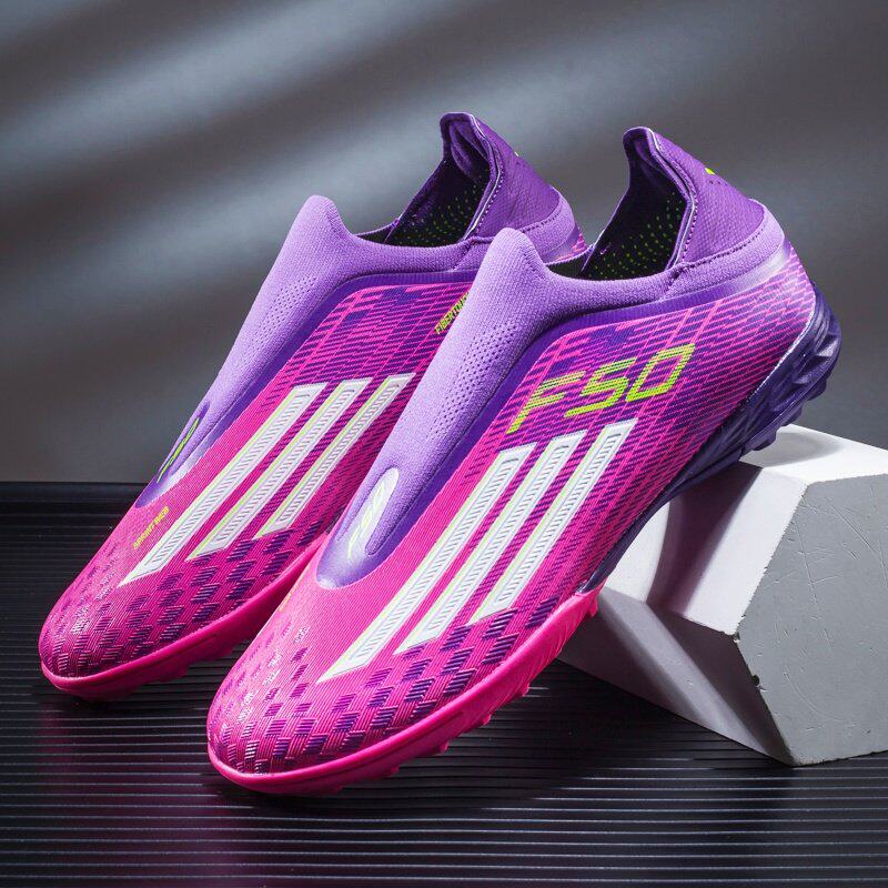 F50传奇免系带足球鞋男款tf碎钉ag长钉女儿童设计足球比赛训练鞋