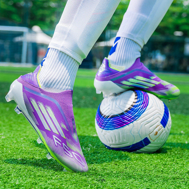 亚马尔F50足球鞋男梅西无鞋带小学生儿童TF碎钉AG长钉训练比赛鞋