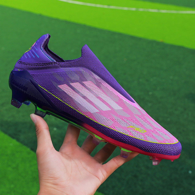 亚马尔F50足球鞋男FG长钉AG短钉TF碎钉无鞋带儿童中学生专业训练