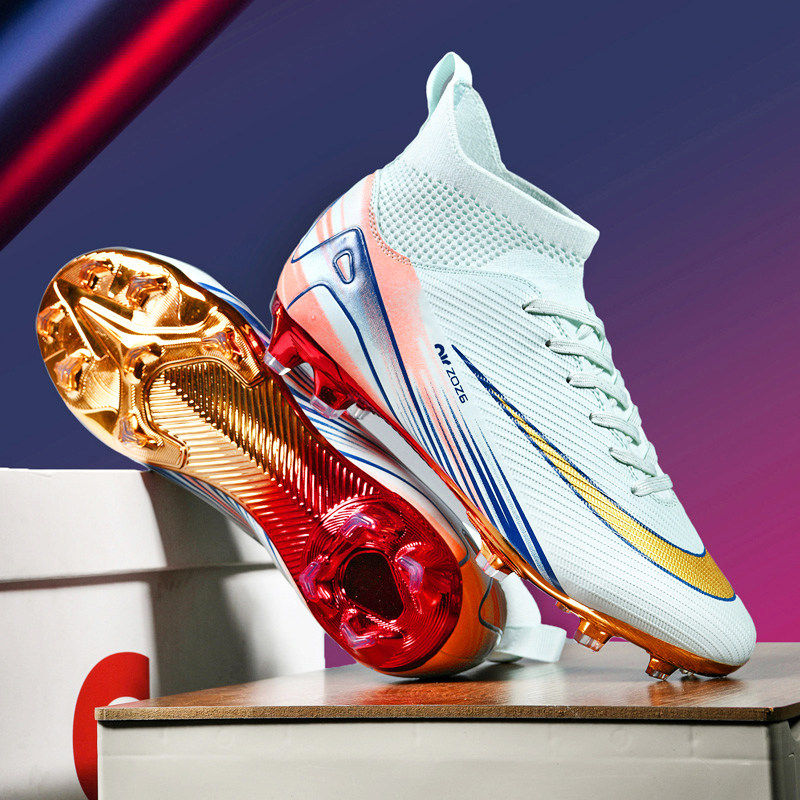 C罗刺客16足球鞋男女tf碎钉儿童学生长钉cr7金底成人训练比赛专用